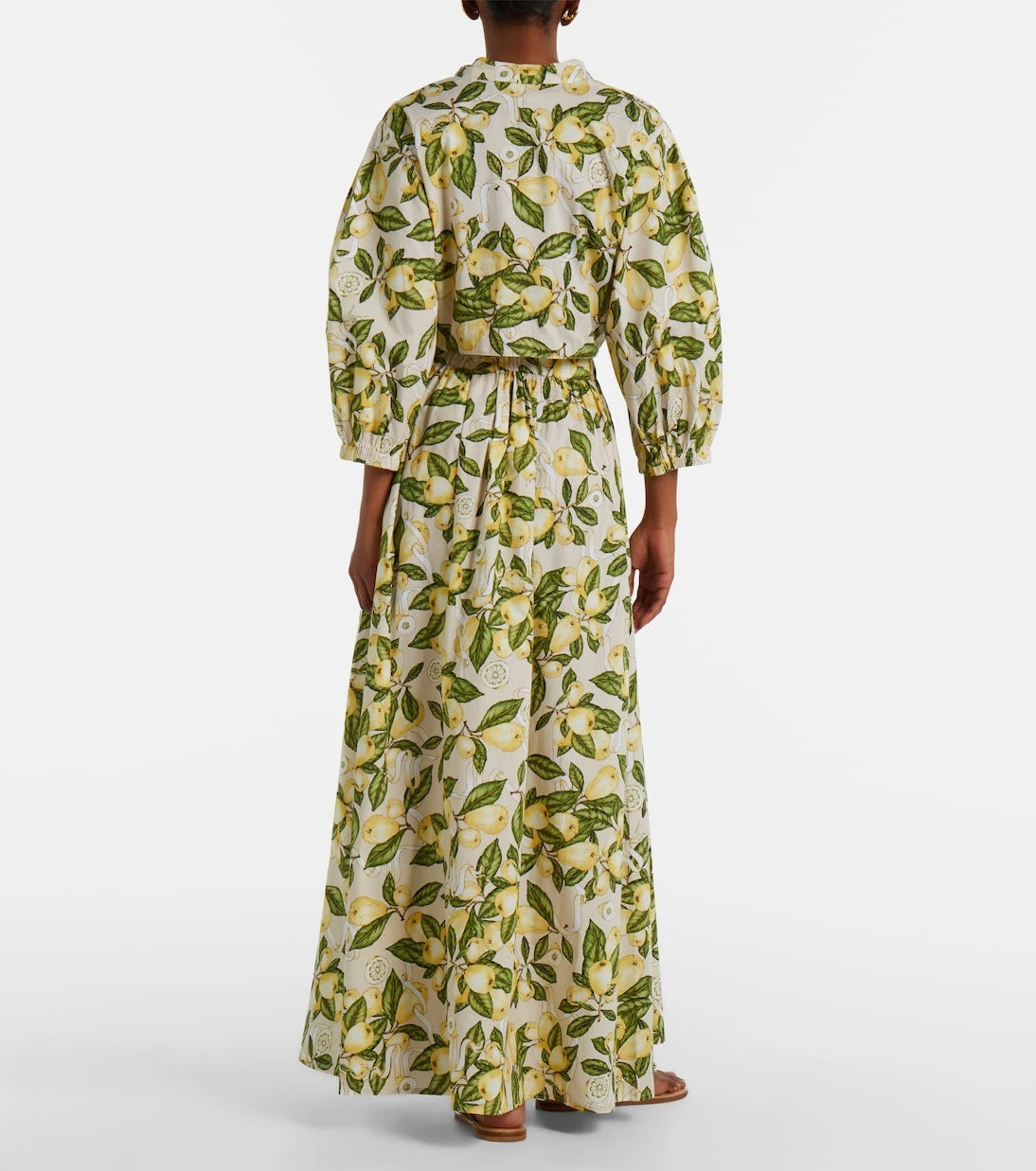 Adriana Degreas - Printed cotton-blend maxi skirt