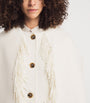 Toteme White Wool-Blend Scarf Jacket