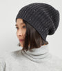 Black Cashmere-Silk Beanie