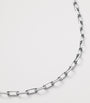 Small White Gold Santos de Cartier Long Chain Necklace