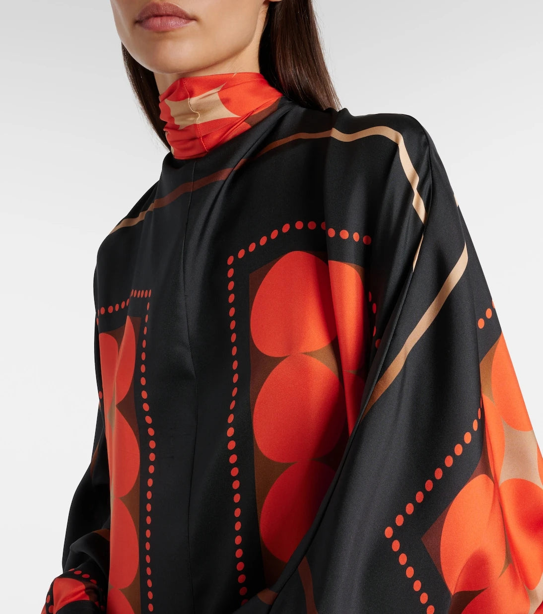 Khaite - Lexi printed satin maxi dress