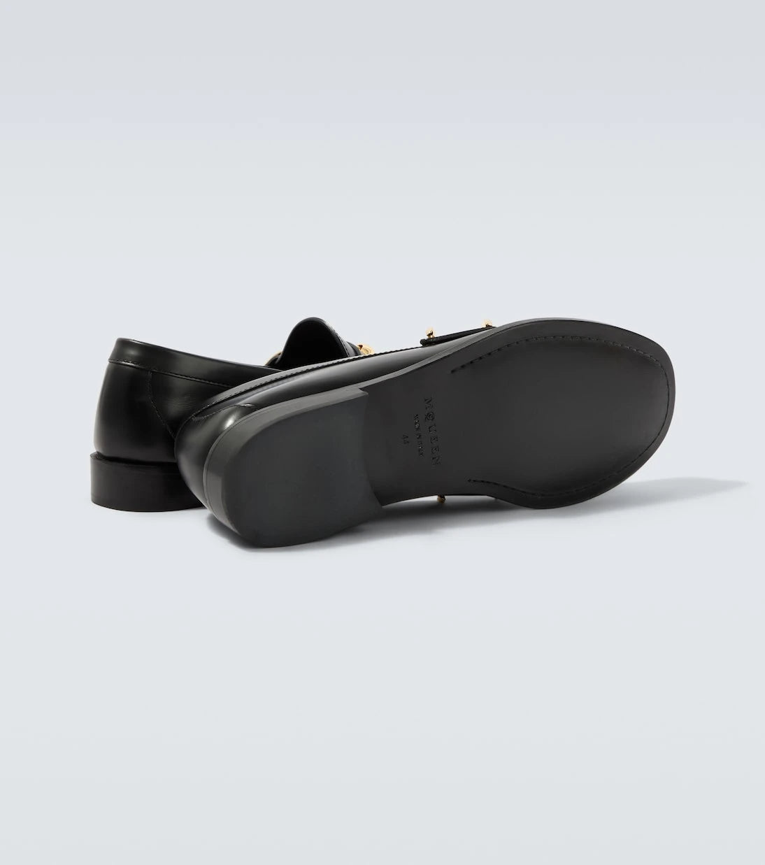 McQueen - Wishbone leather loafers