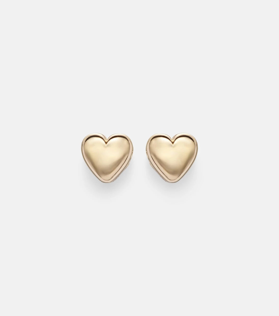 Roxanne First - Puffy Heart 14kt gold earrings