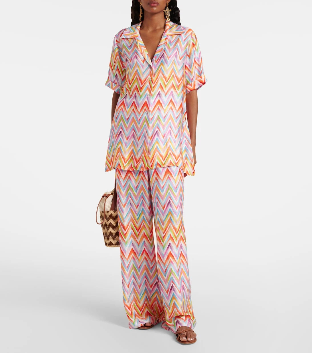 Missoni - Zikzak oversize gömlek