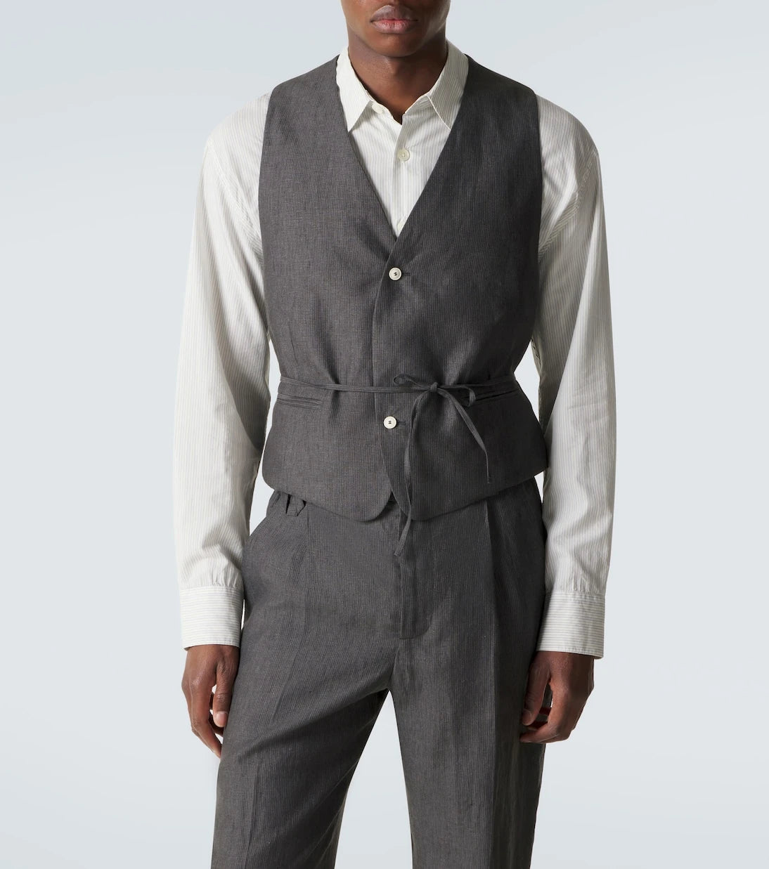 Jacquemus - Paysan striped linen vest