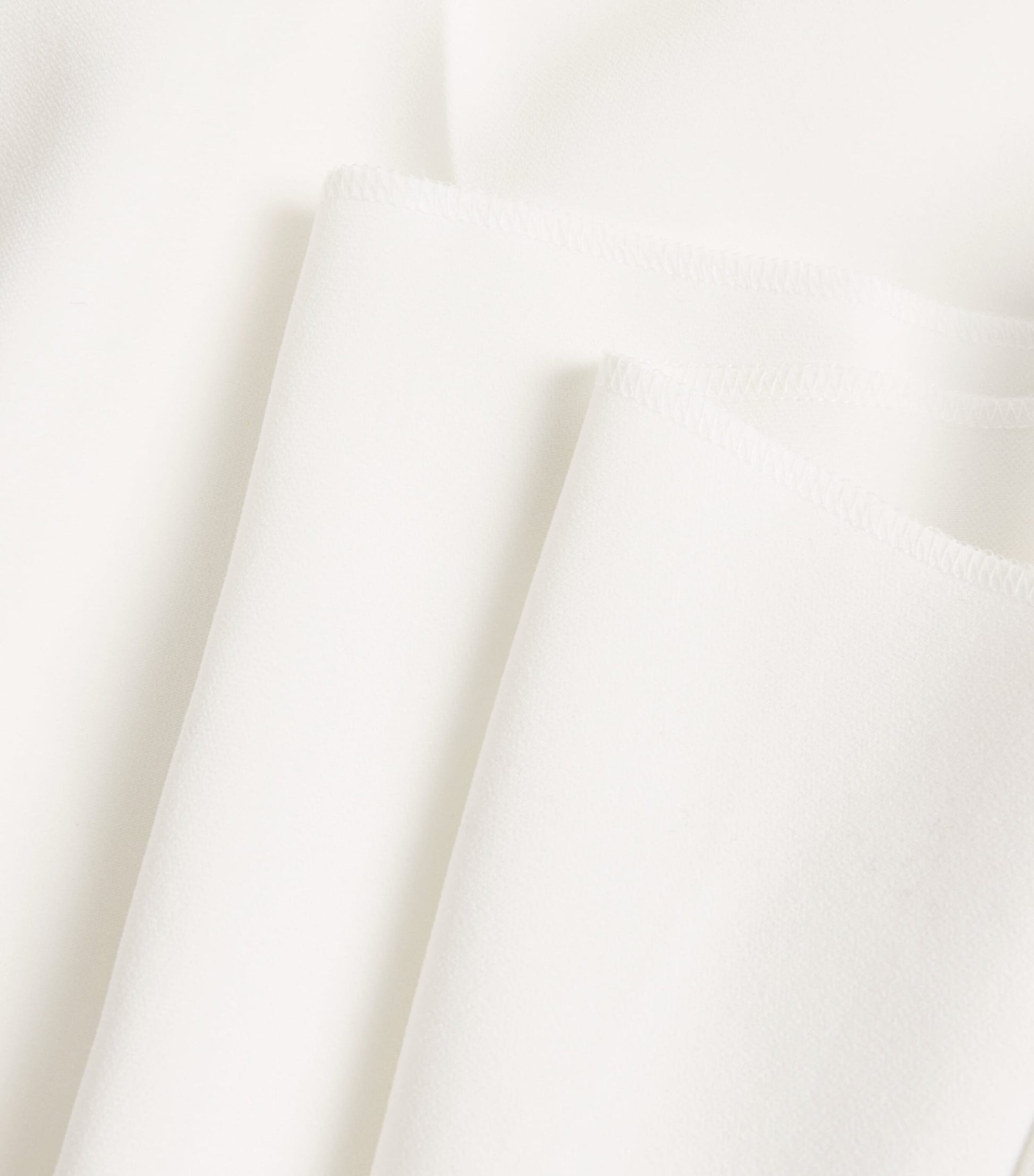 White Compact Cady Wide-Leg Trousers