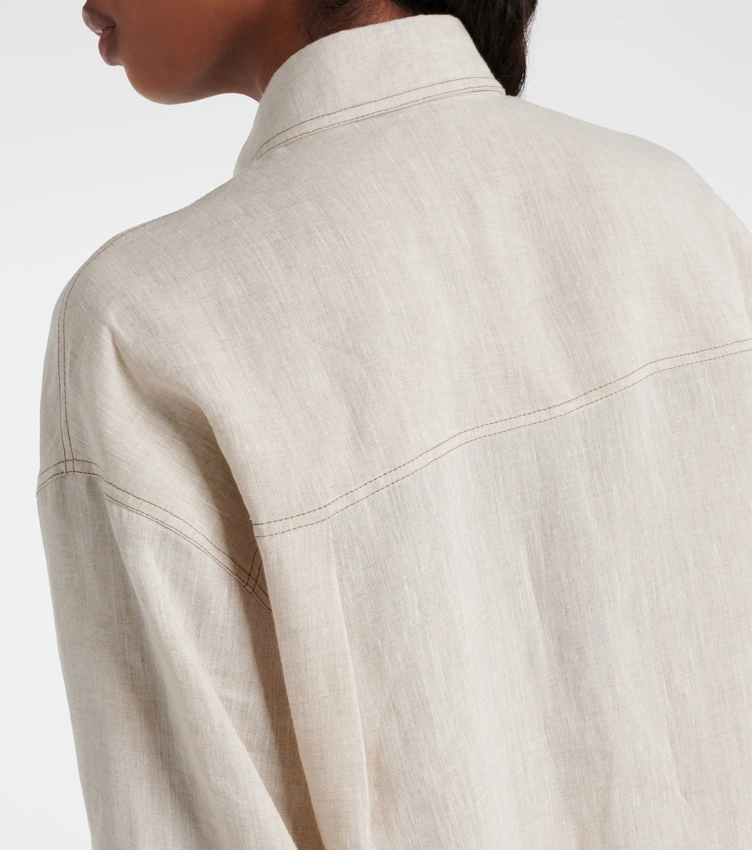 Brunello Cucinelli - قميص كتان فضفاض