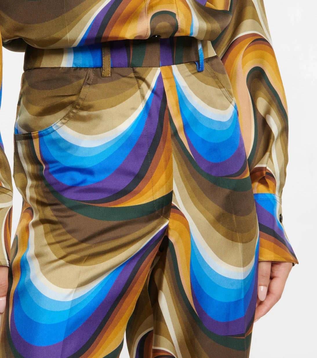 Victoria Beckham - Silk straight pants