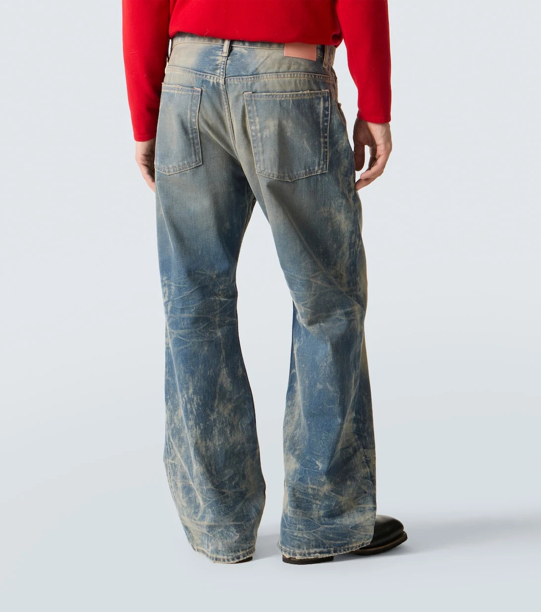 Acne Studios - جينز واسع الساق بتصميم بالٍ 2021
