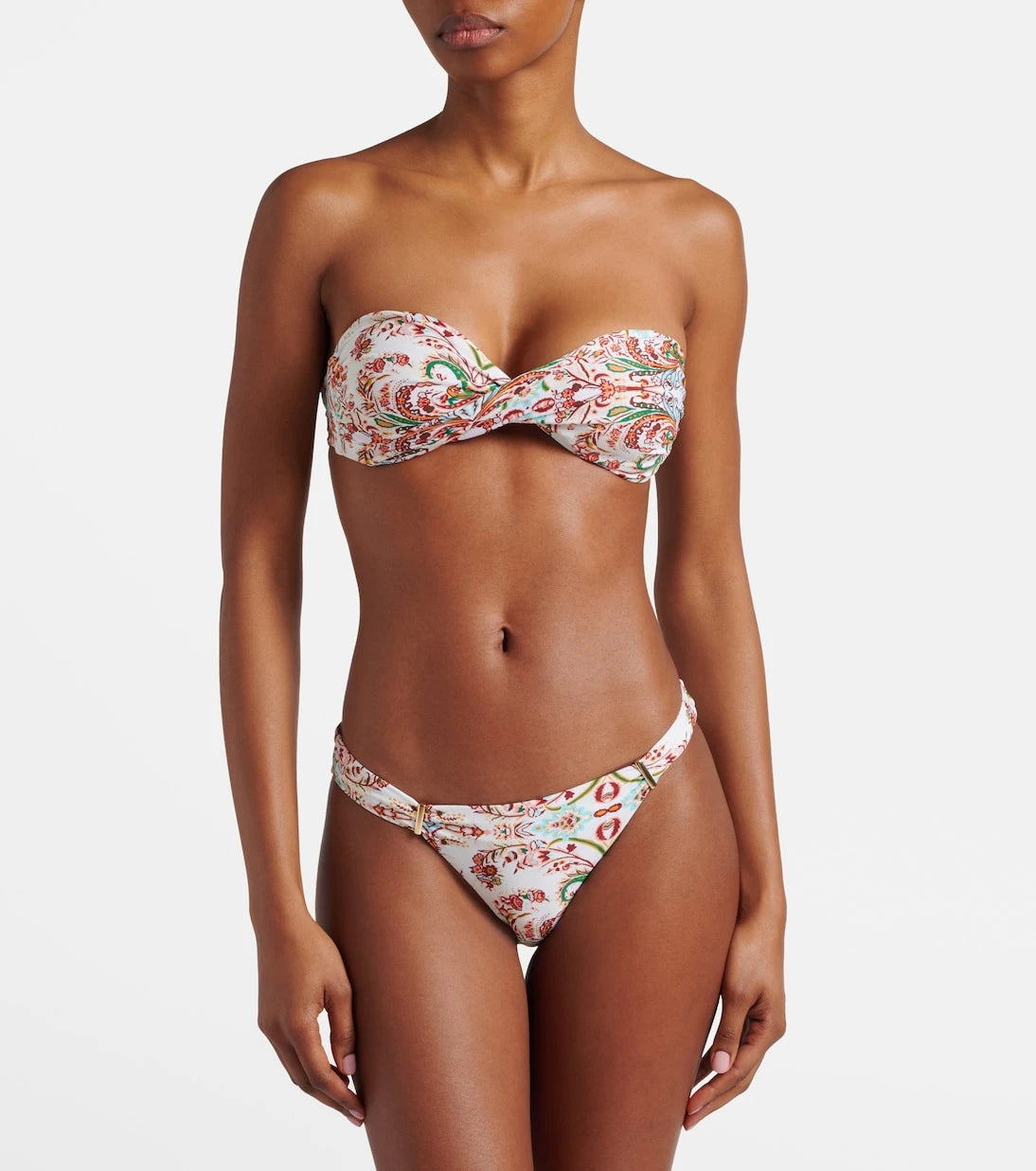 Melissa Odabash - Martinique printed bandeau bikini top