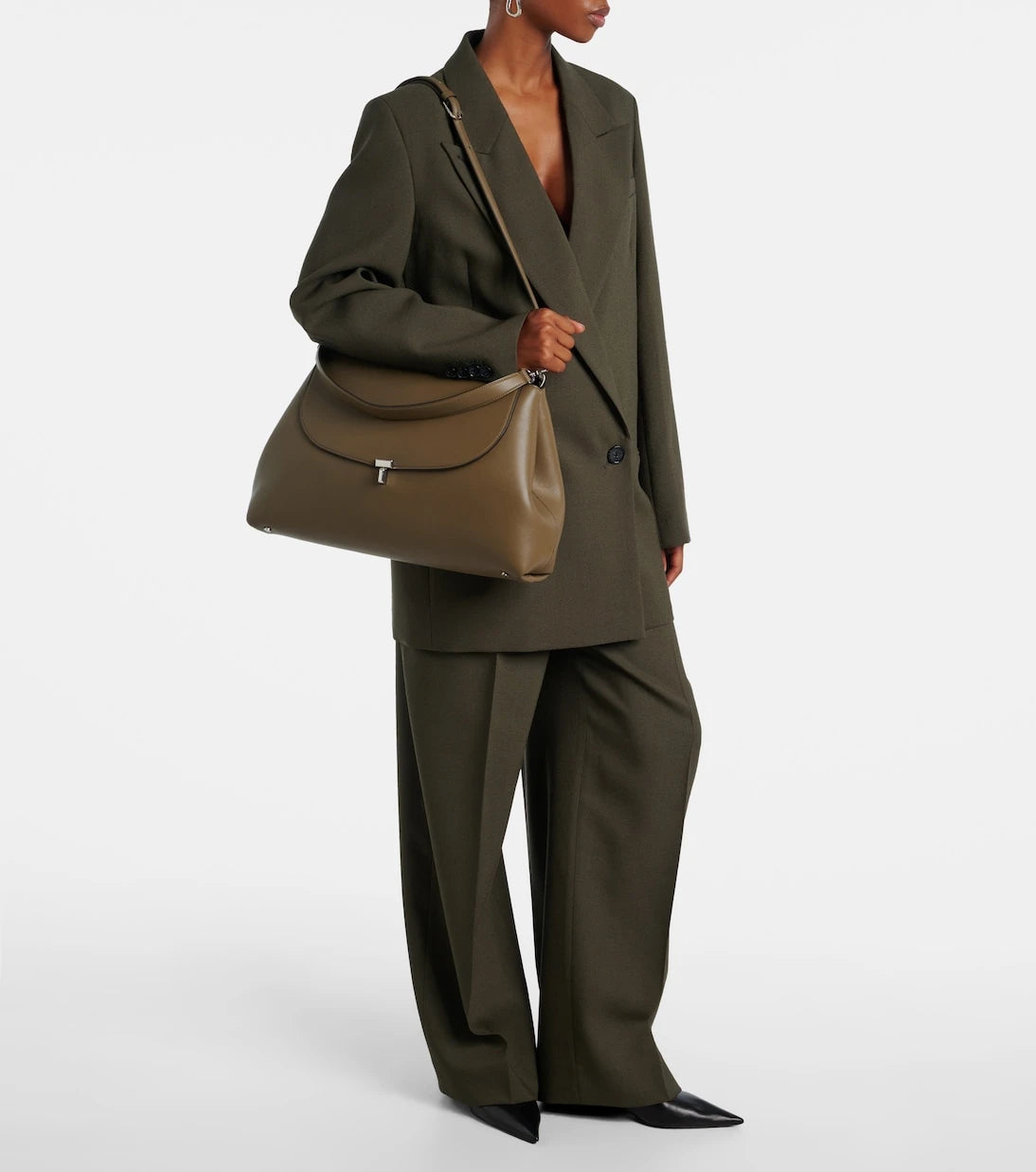 Toteme - T-Lock Medium leather shoulder bag
