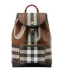 Brown Check Backpack