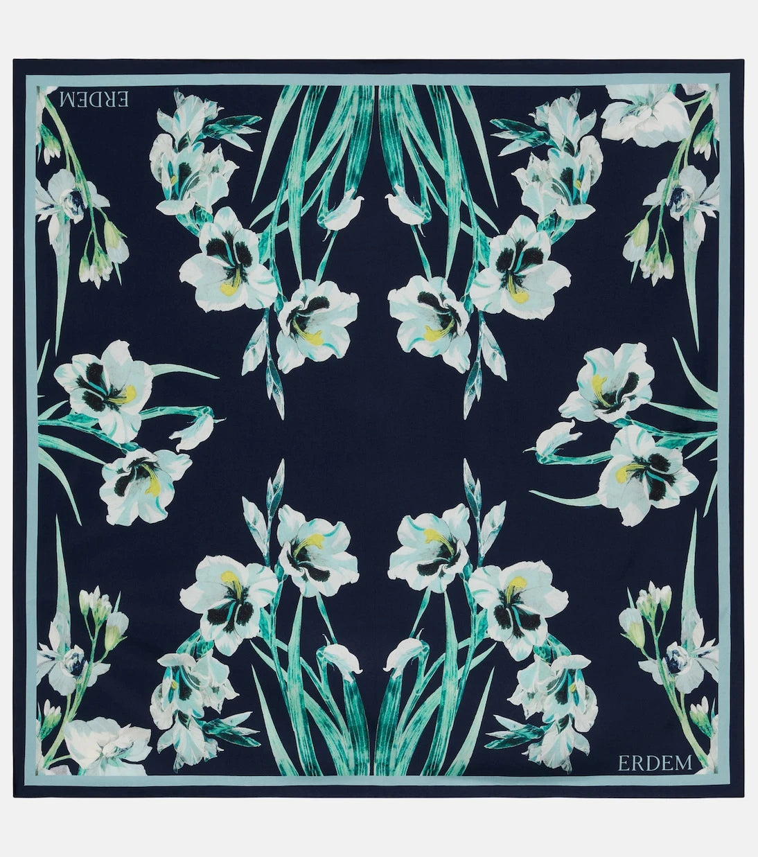 Erdem - Floral silk twill scarf