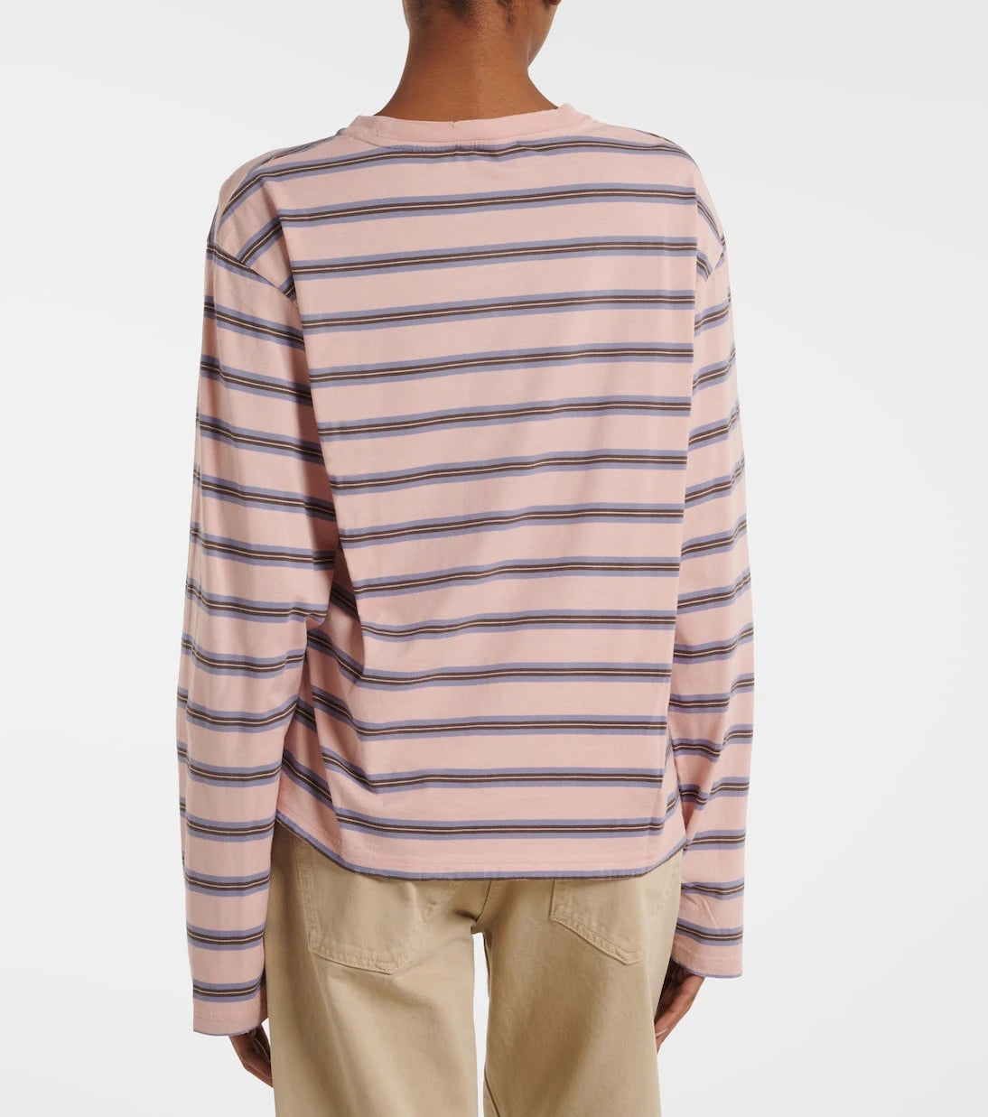 Prada - Striped cotton jersey top