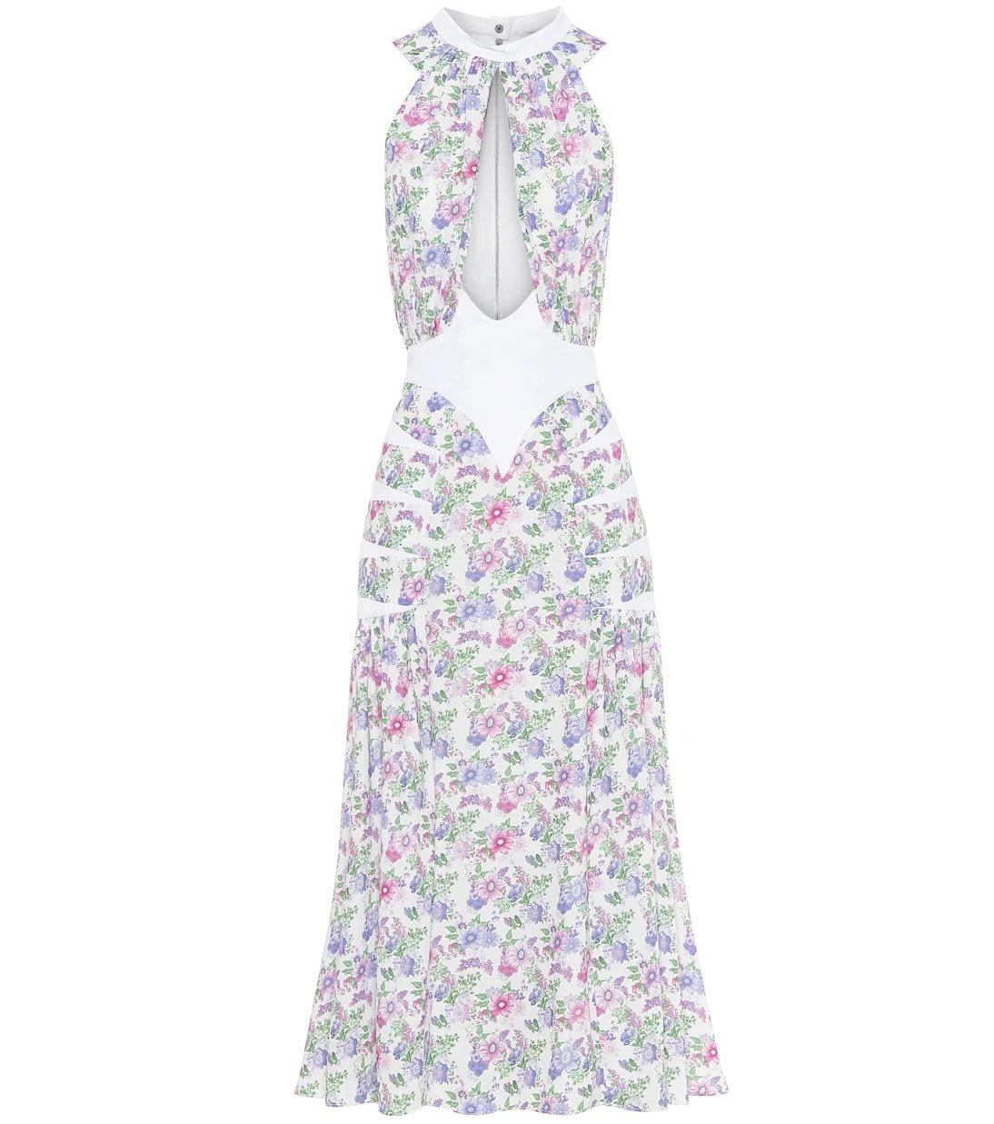 Rabanne - Floral halterneck midi dress