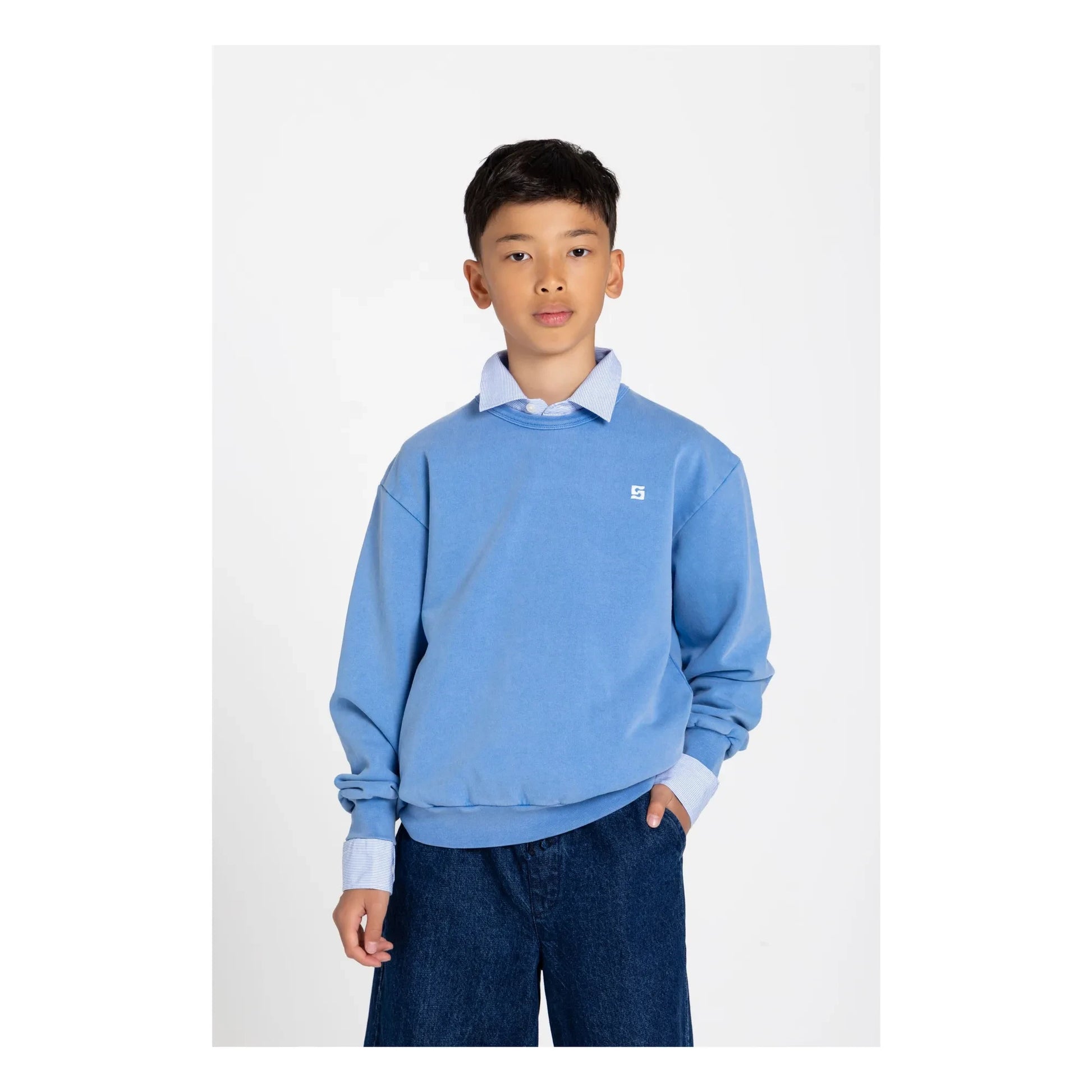 Smallable Kid - Arlo organic cotton sweatshirt | Royal blue