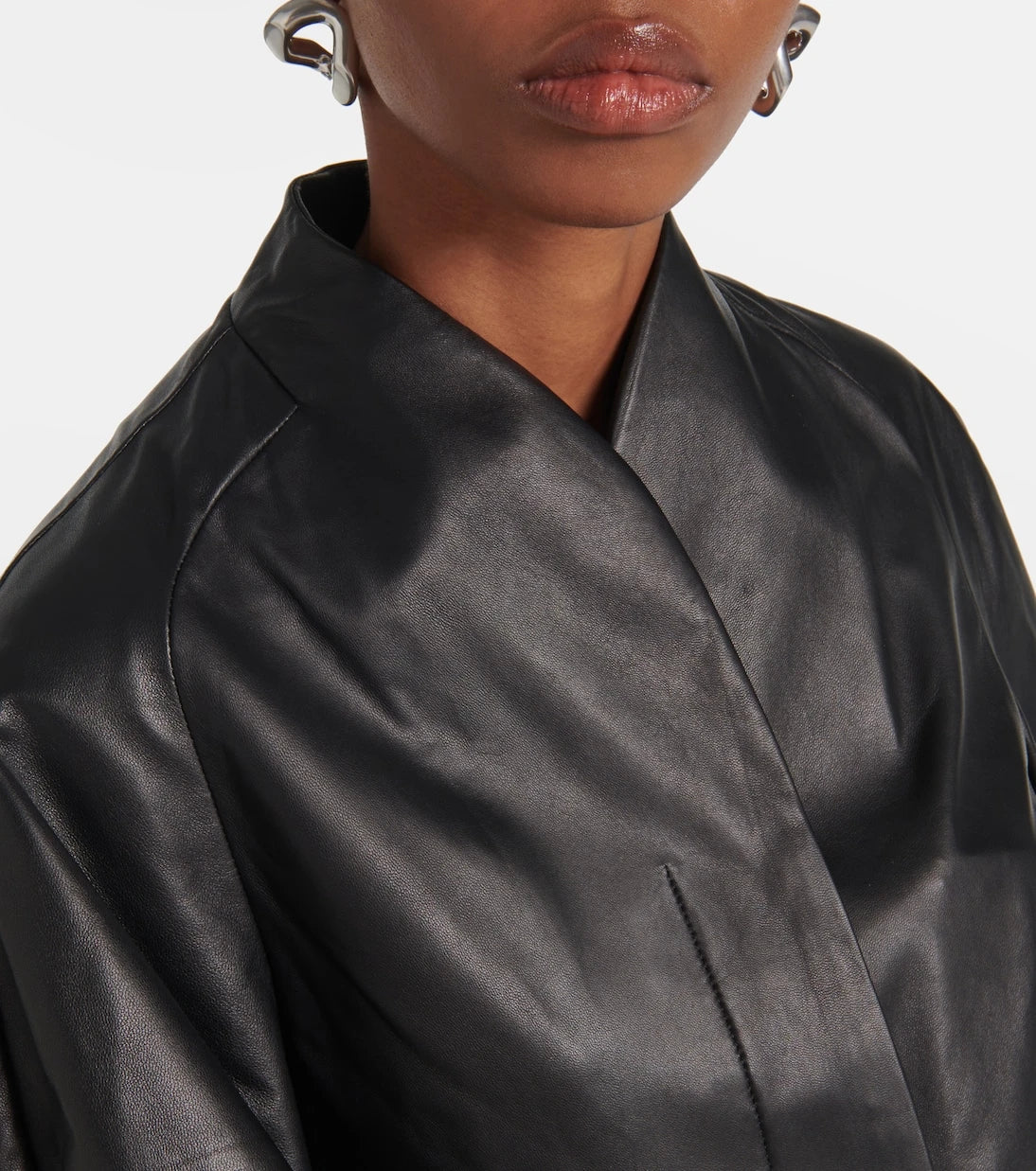 Fforme - Aram cropped leather jacket