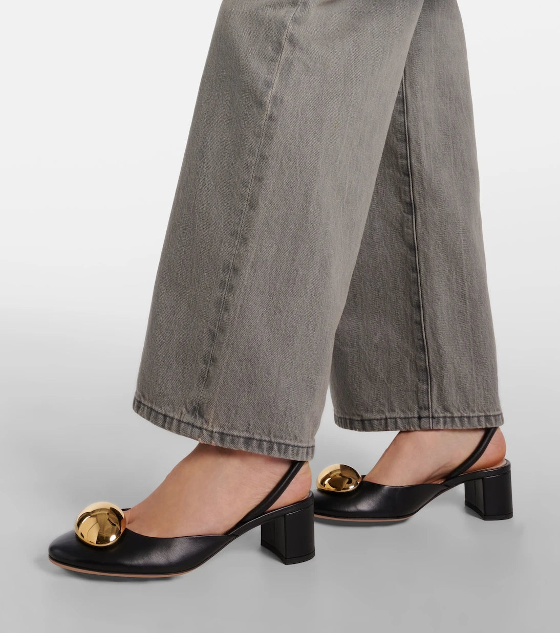 Gianvito Rossi - Sphera 45 leather pumps