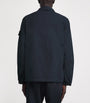 Stone Island Navy Cotton 2-Way Zip Overshirt