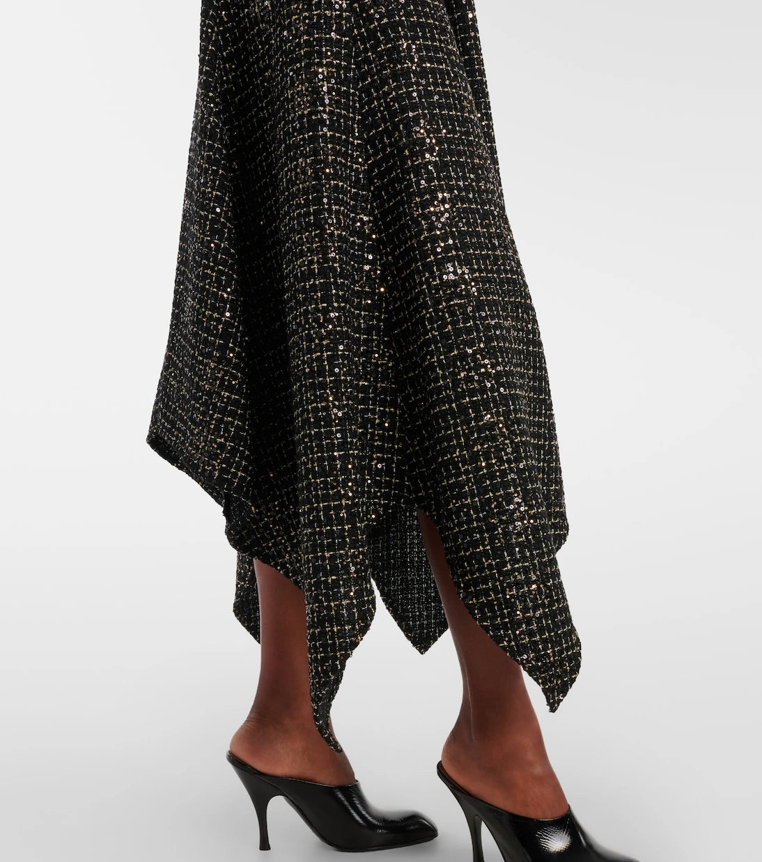 Safiyaa - Okimi sequined tweed midi dress