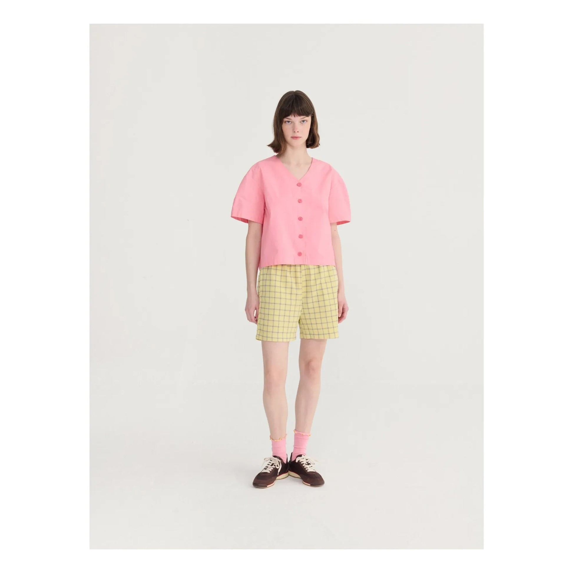Bobo Choses - Spicy Window Bambula Cotton shorts | Yellow