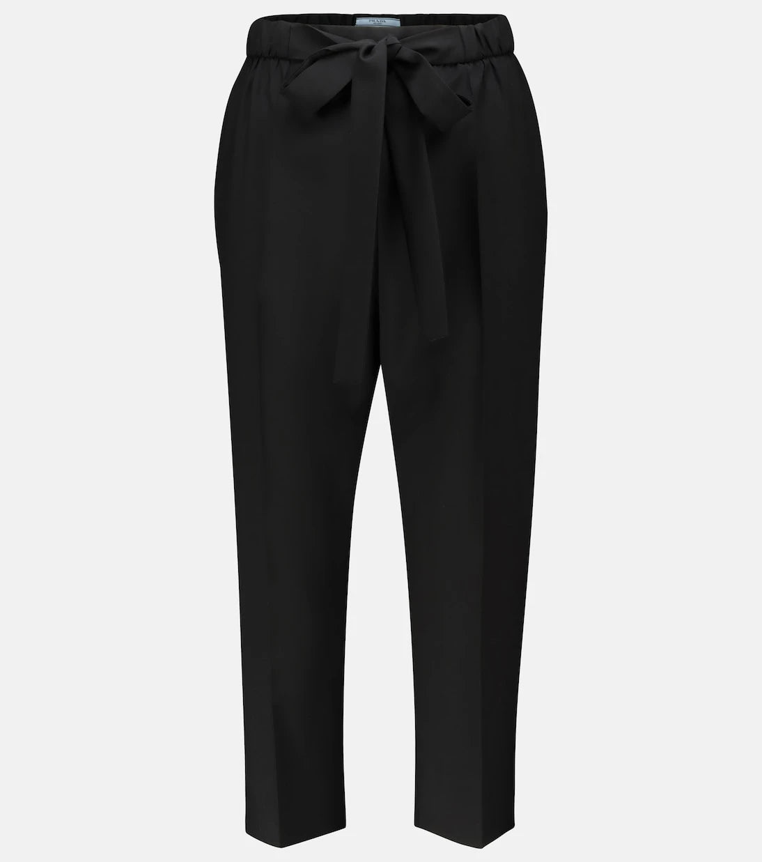 Prada - High-rise cropped slim wool pants