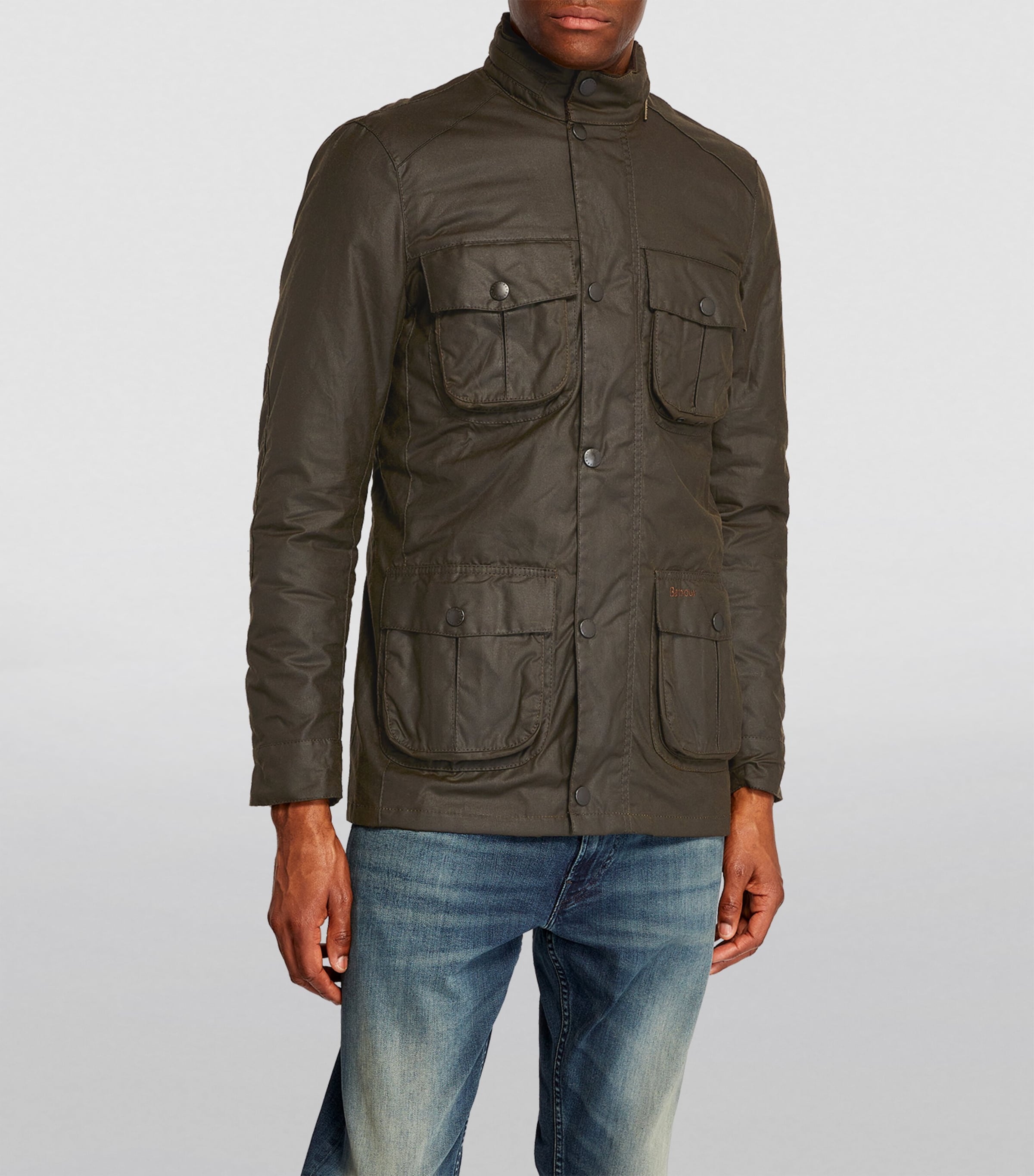 Barbour Green Hooded Wax Jacket