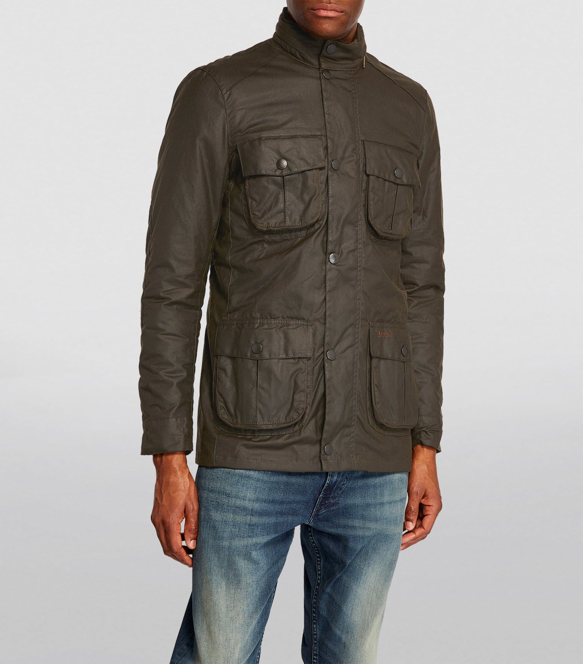 Barbour Green Hooded Wax Jacket