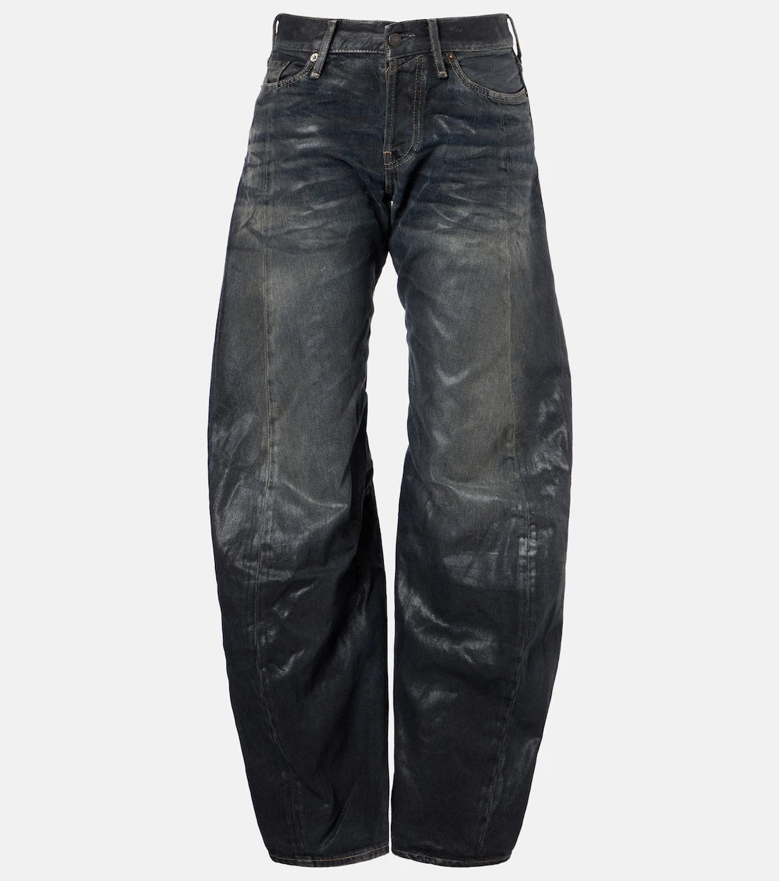 Acne Studios - 2006F distressed wide-leg jeans