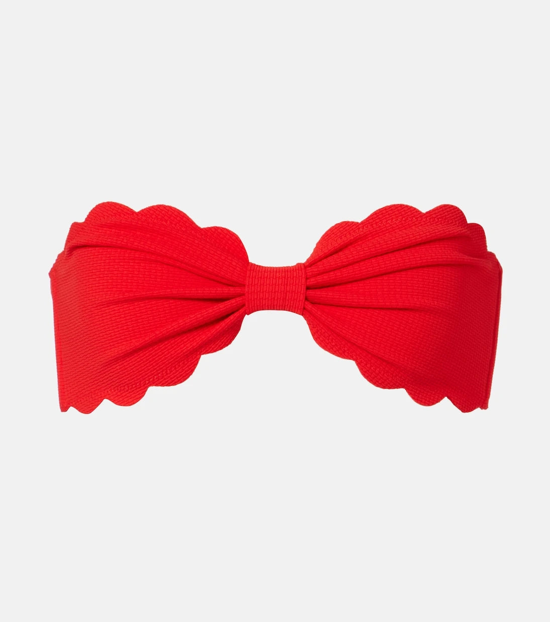 Marysia - Antibes scalloped bandeau bikini top