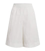 MAX&Co. White Nylon Elasticated Shorts