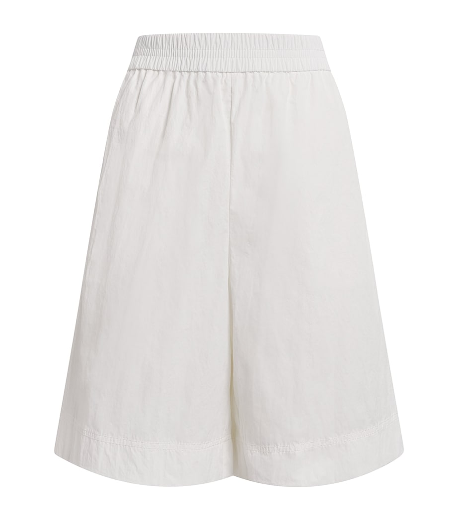 MAX&Co. White Nylon Elasticated Shorts