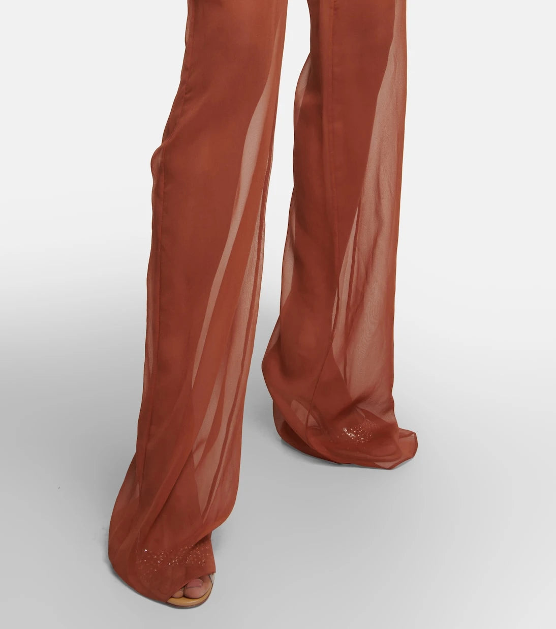 Nensi Dojaka - Mid-rise wide-leg silk pants