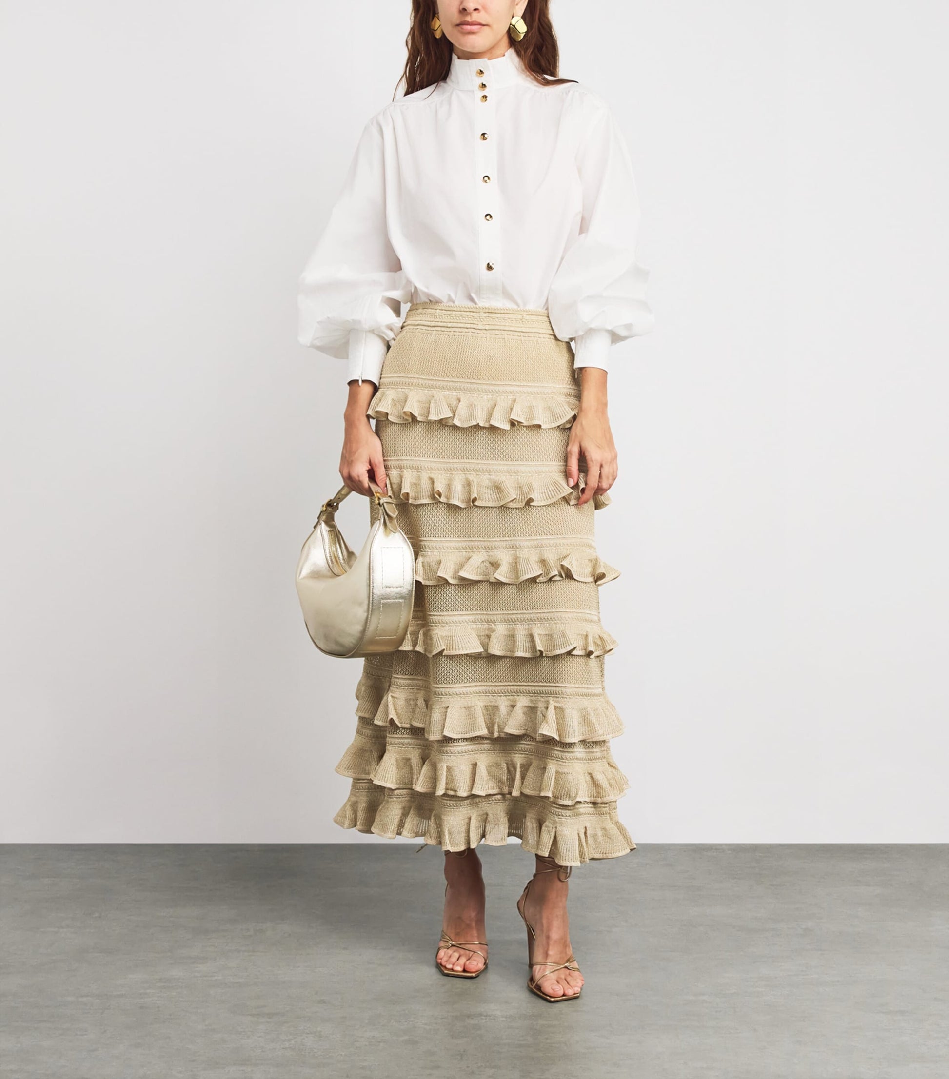 Nude Utility Billow Blouse