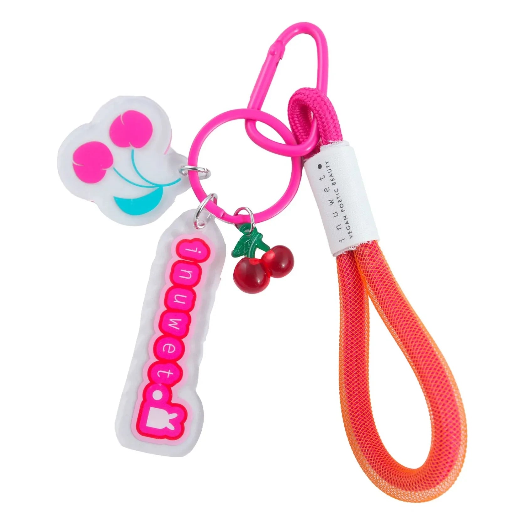 Inuwet - Cherry Berry lip oil keyring | Pink