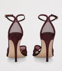 Gianvito Rossi Brown Suede-Mesh Peep-Toe Sandals 100