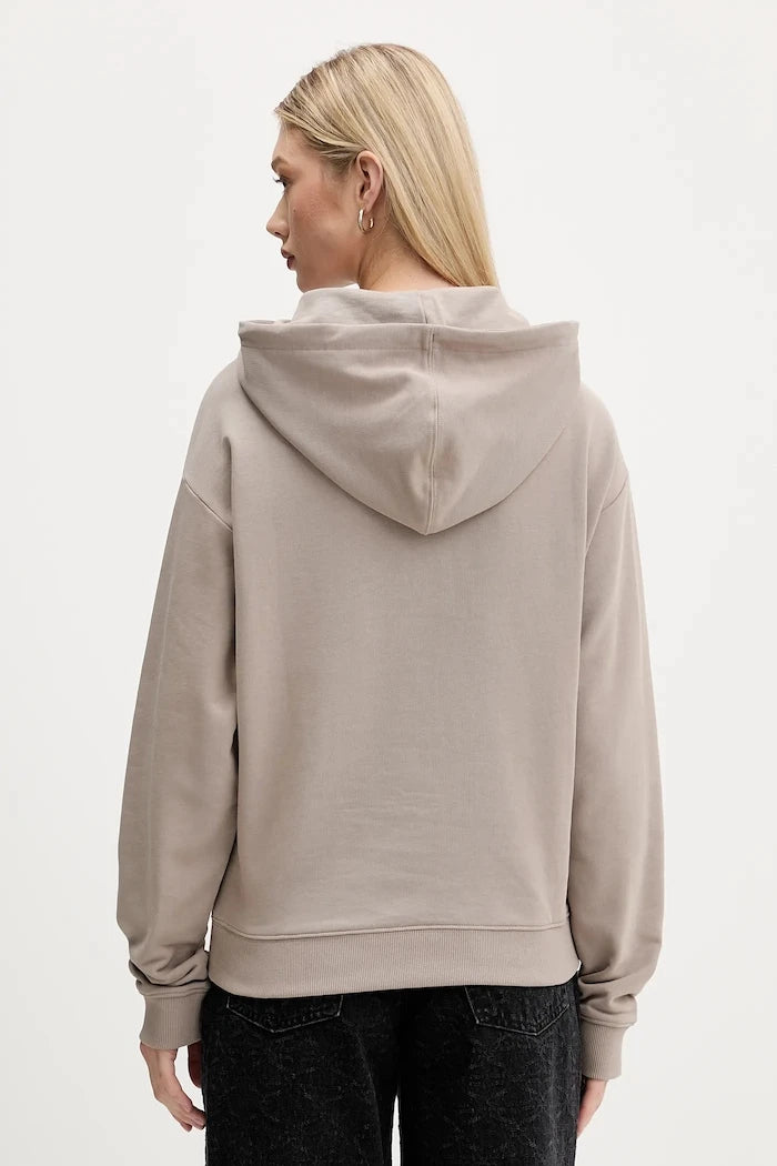 HUGO kadın pamuklu kapüşonlu sweatshirt Delfinia