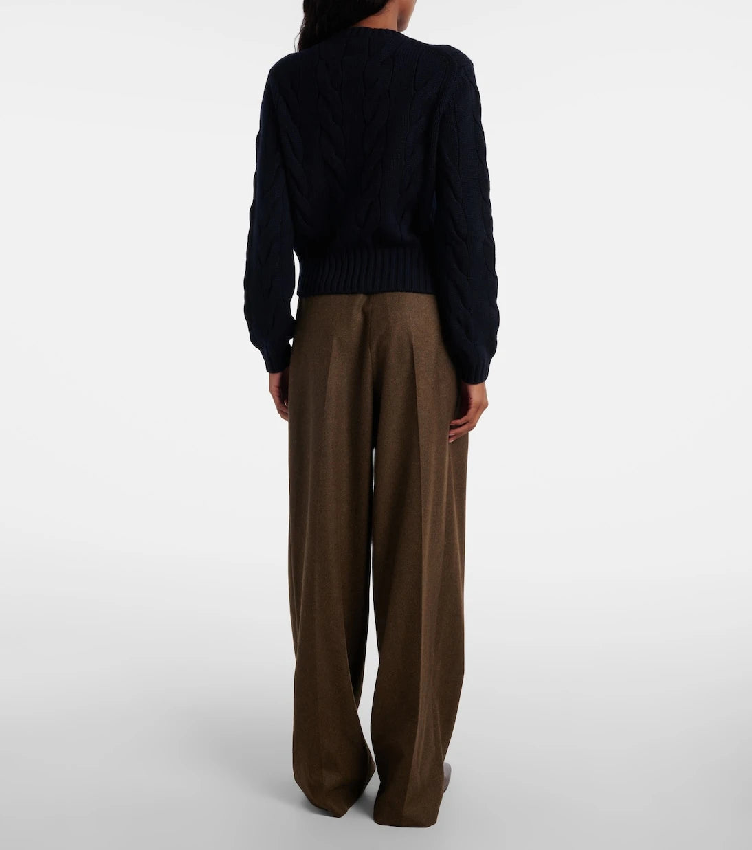 Loro Piana - سترة كشمير نايبر محبوكة بالكابل