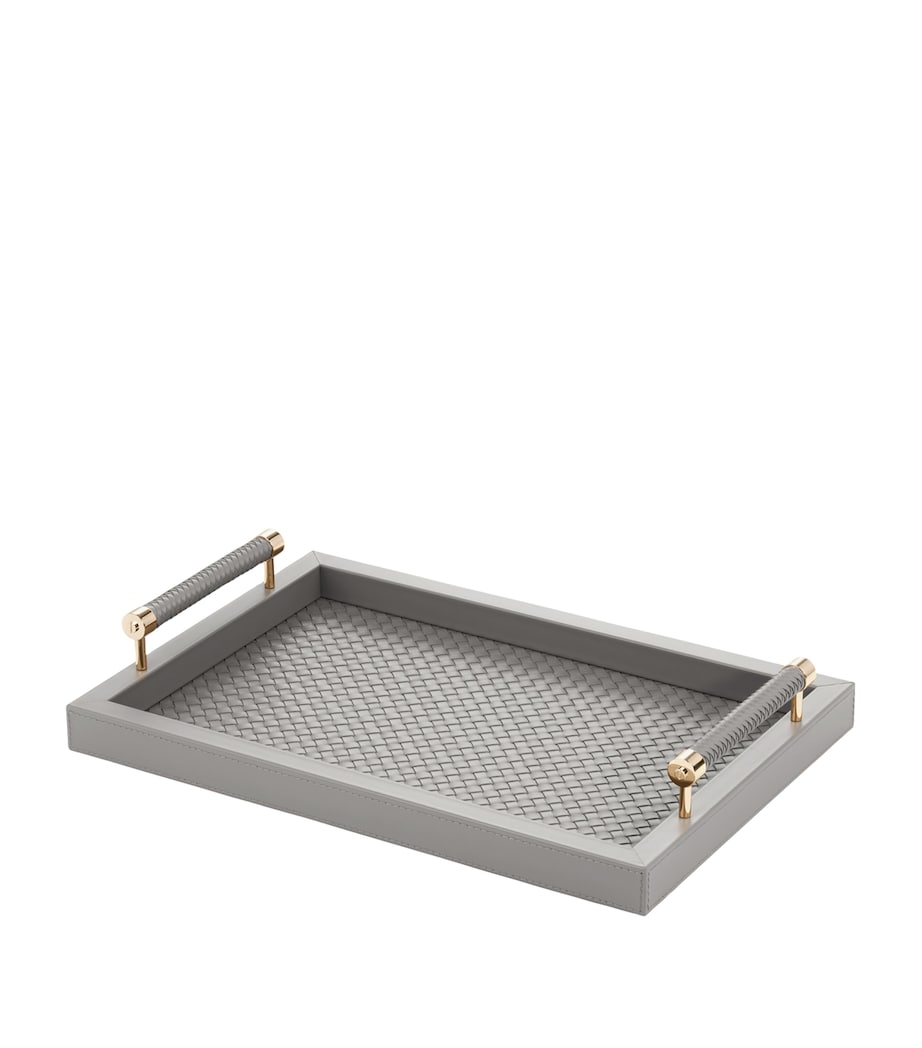 Leather Woven Diana Tray (46cm x 31cm)