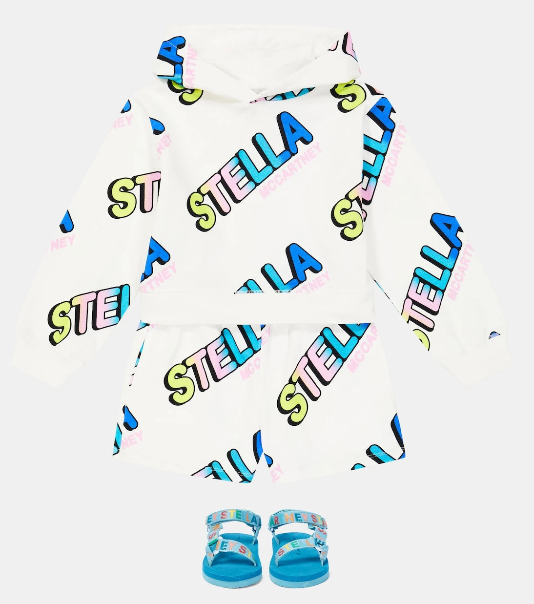 Stella McCartney Kids - Printed cotton sweatshirt and shorts