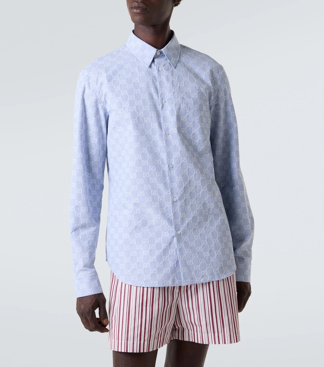 Gucci - GG cotton and silk jacquard shirt