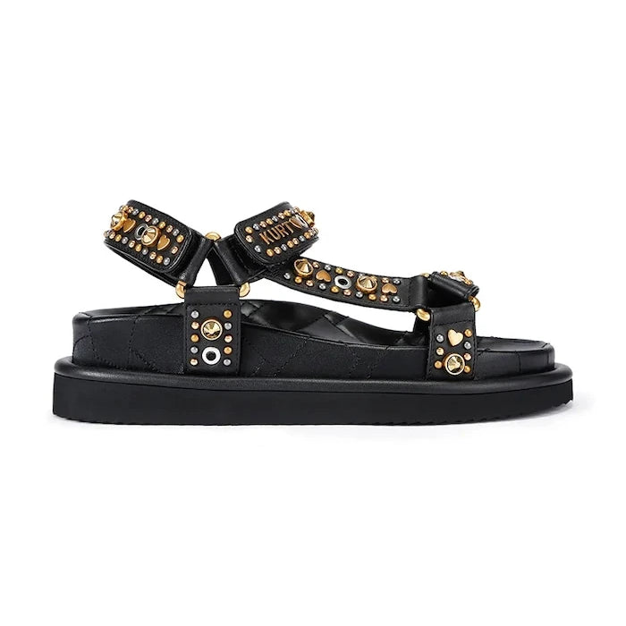 Kurt Geiger London kadın deri sandalet Orson Sandal