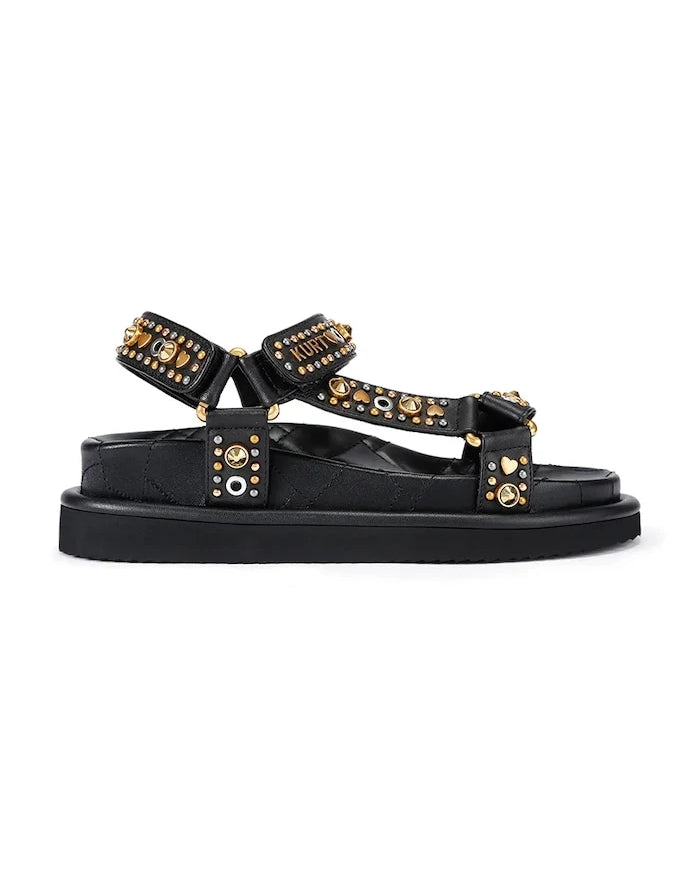 Kurt Geiger London kadın deri sandalet Orson Sandal