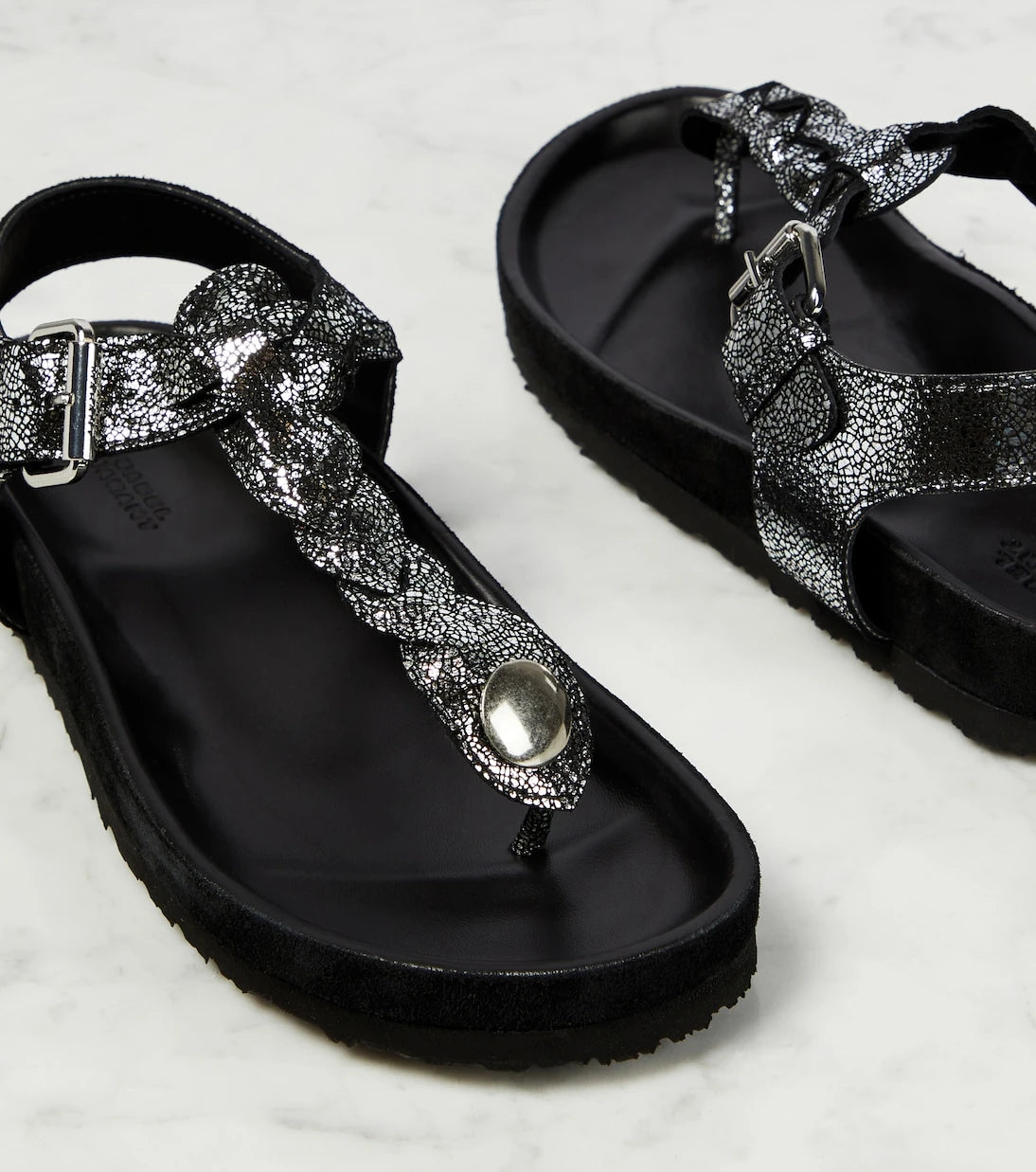 Isabel Marant - Brook metallic leather sandals