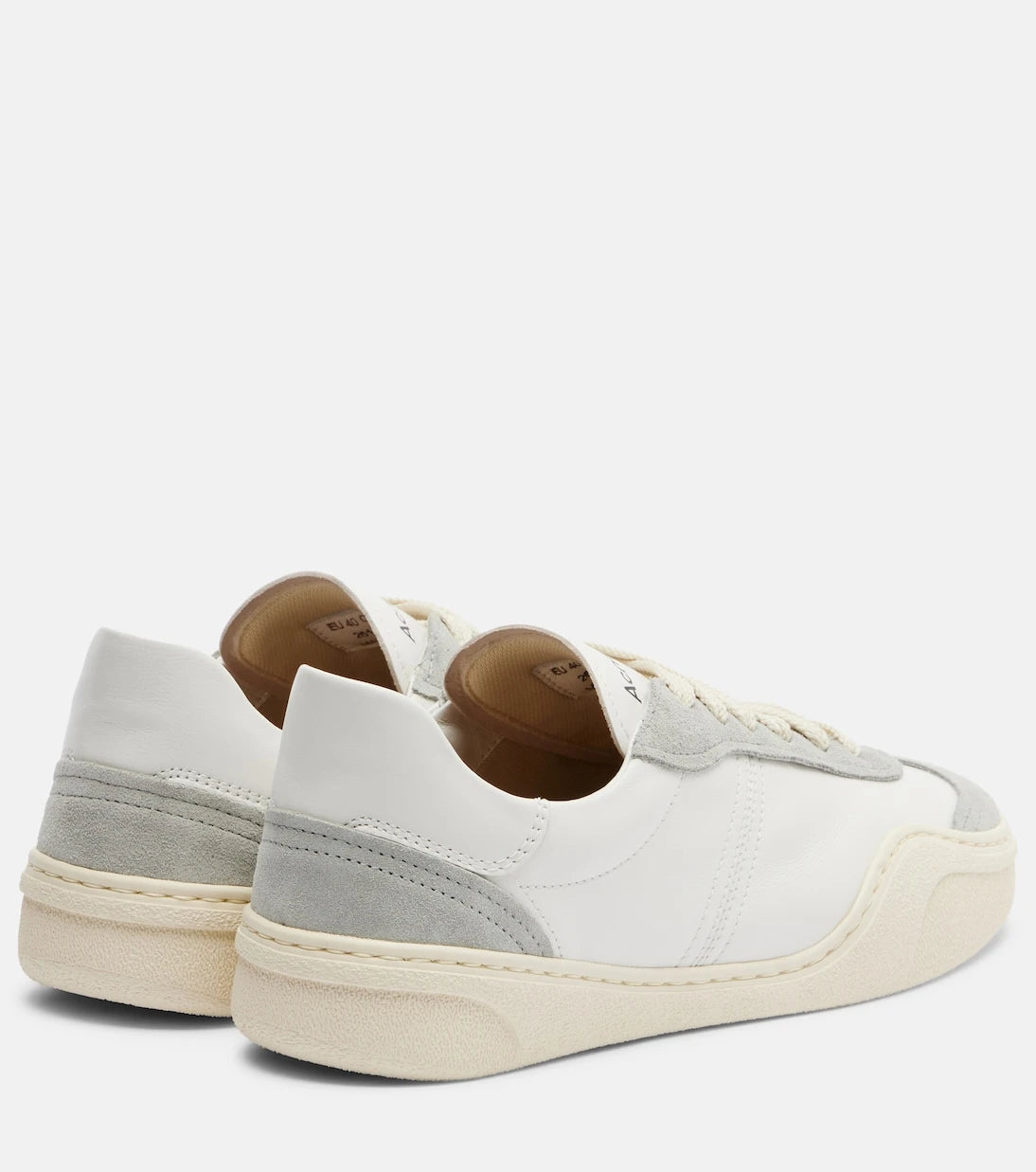 Acne Studios - Suede-trimmed leather sneakers