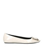 Ivory Patent Trompette Ballet Flats