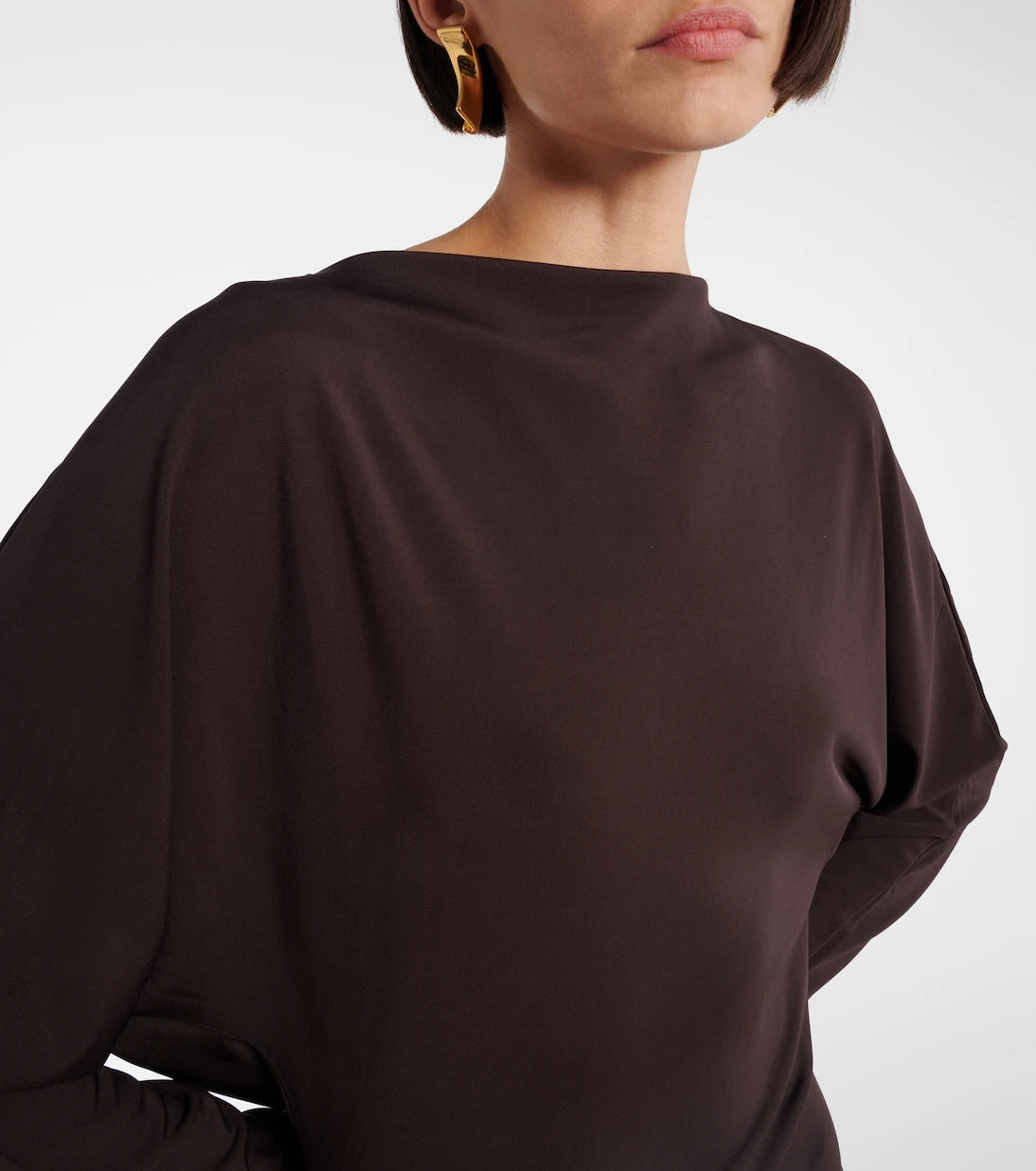 Christopher Esber - Luna draped openback jersey minidress