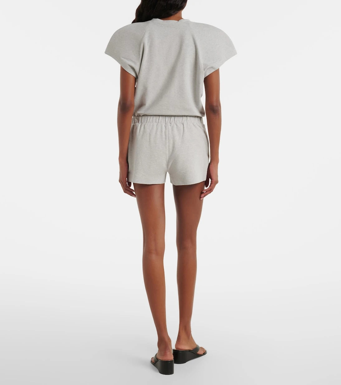 Norma Kamali - Cotton-blend jersey shorts