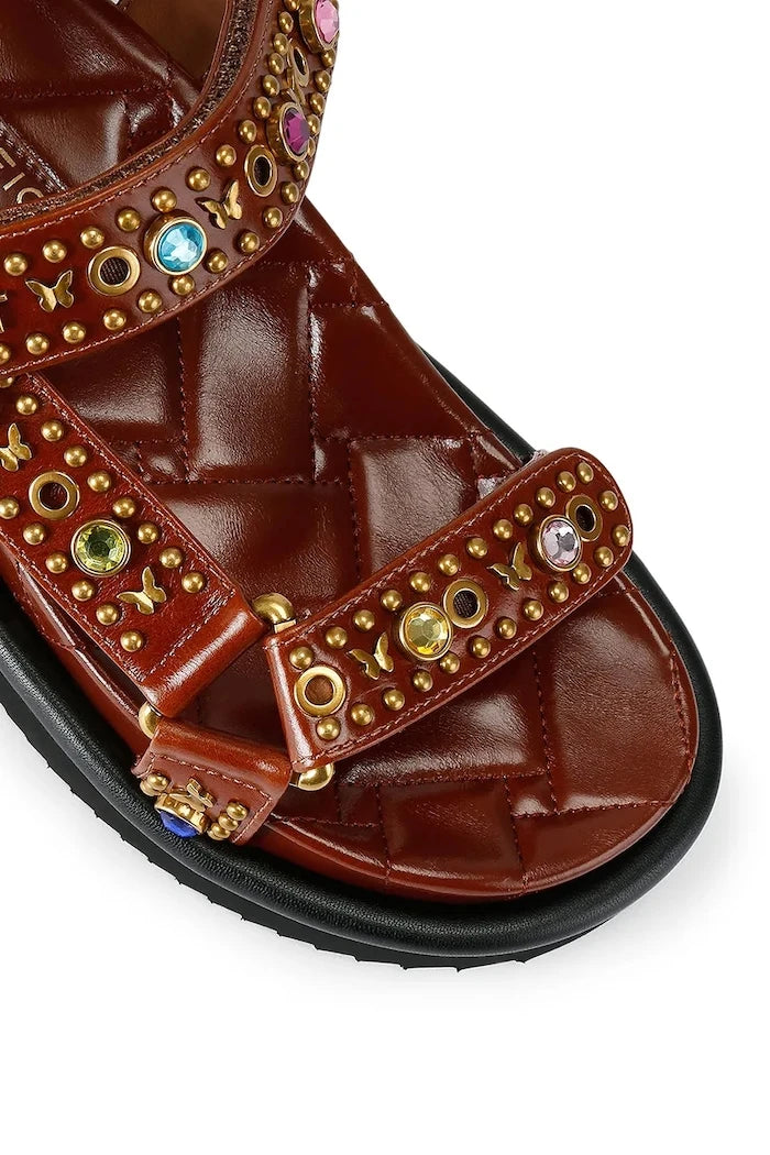 Kurt Geiger London kadın deri sandalet Orson Sandal