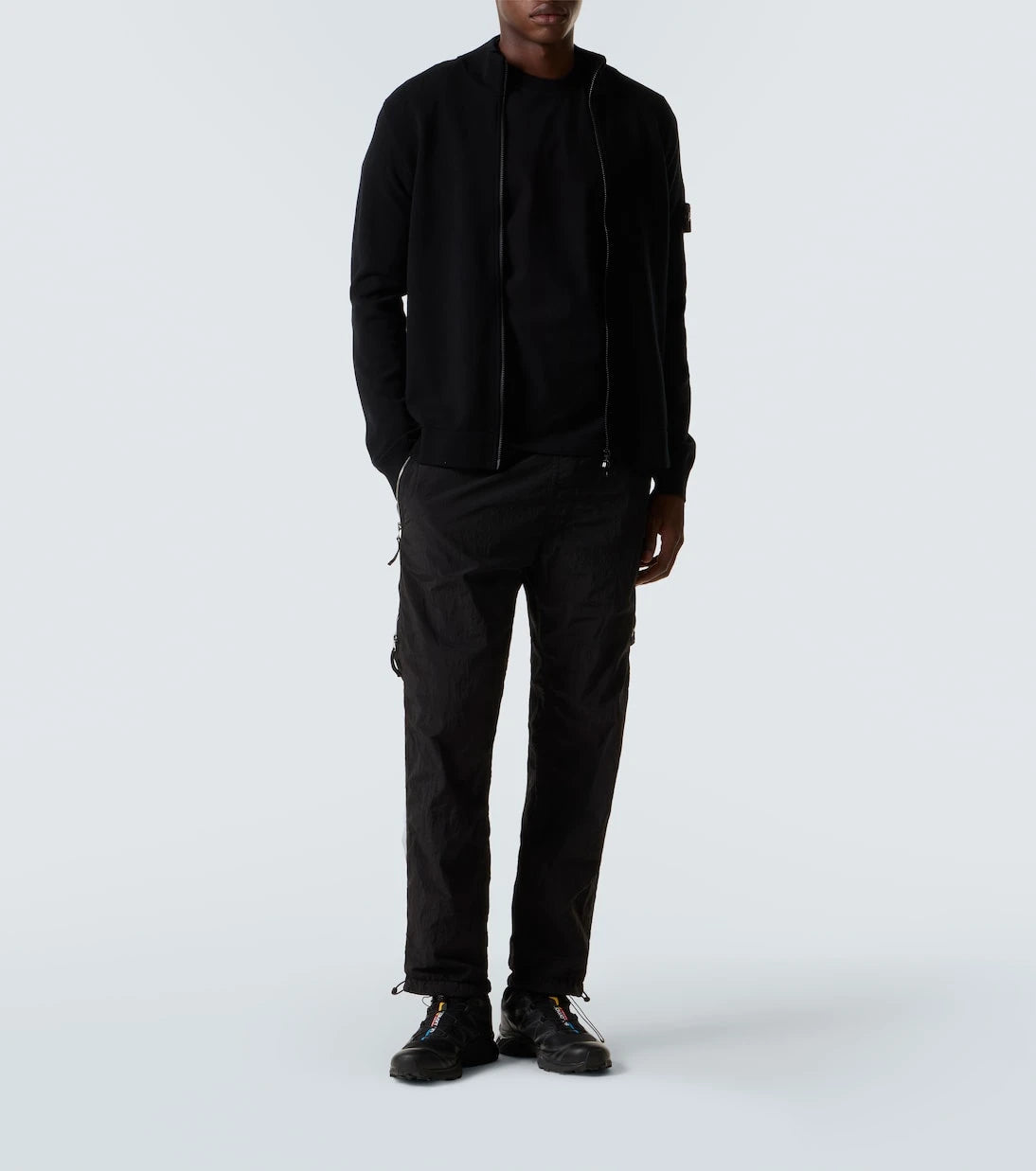 Stone Island - Embroidered cotton jersey T-shirt